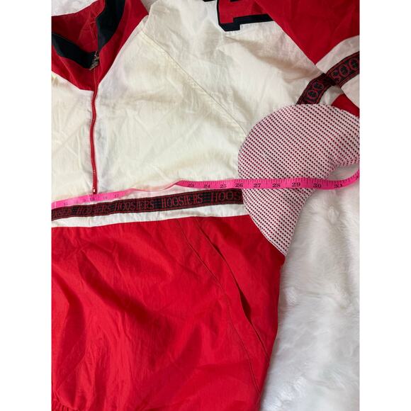 VTG 90s STARTER NCAA University Indiana HOOSIERS Logo Stripe 1/4 Zip Pullover XL - Picture 16 of 16